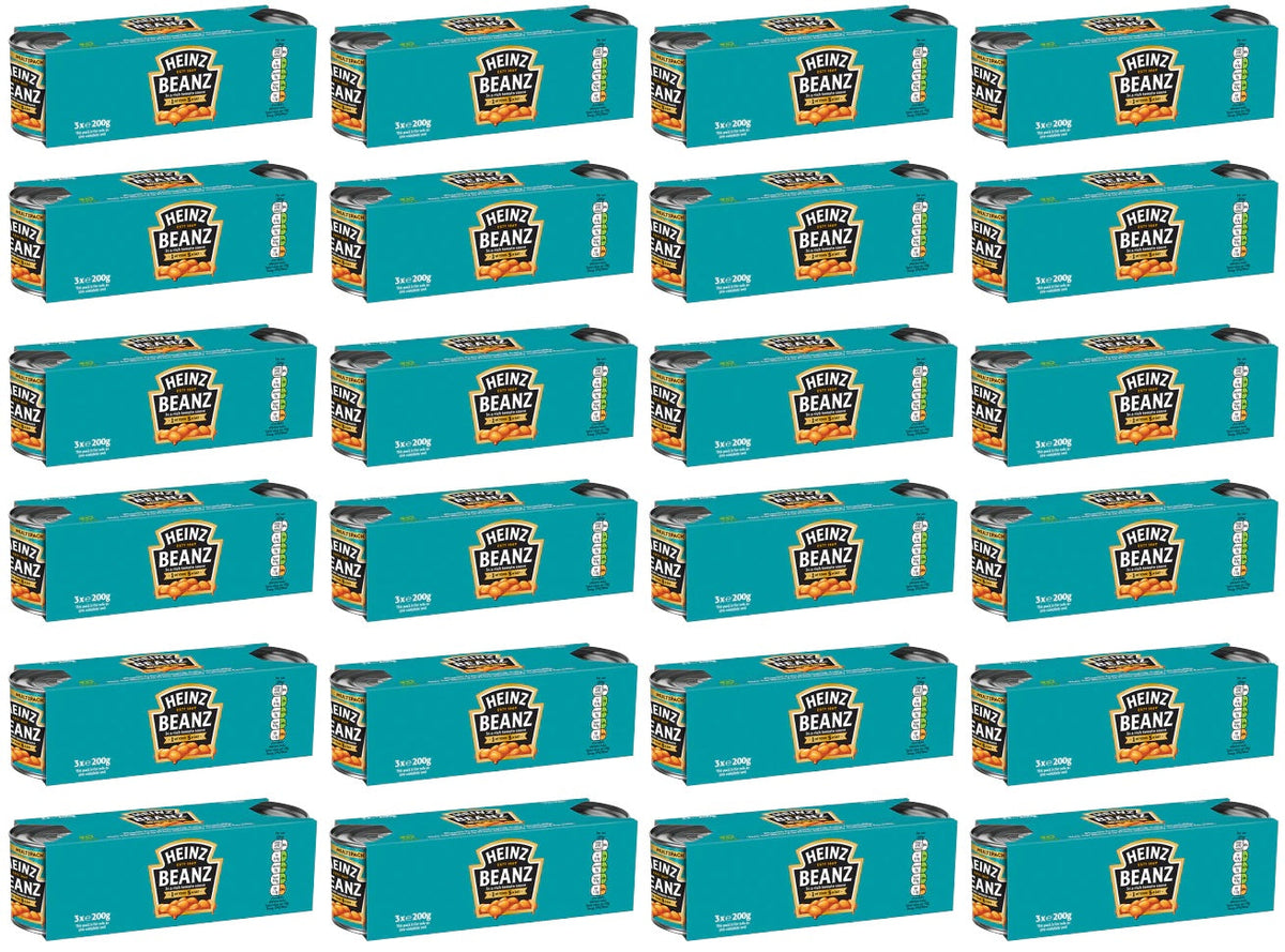 24 x Heinz Baked Beans 200G (8 x 3 Pack)