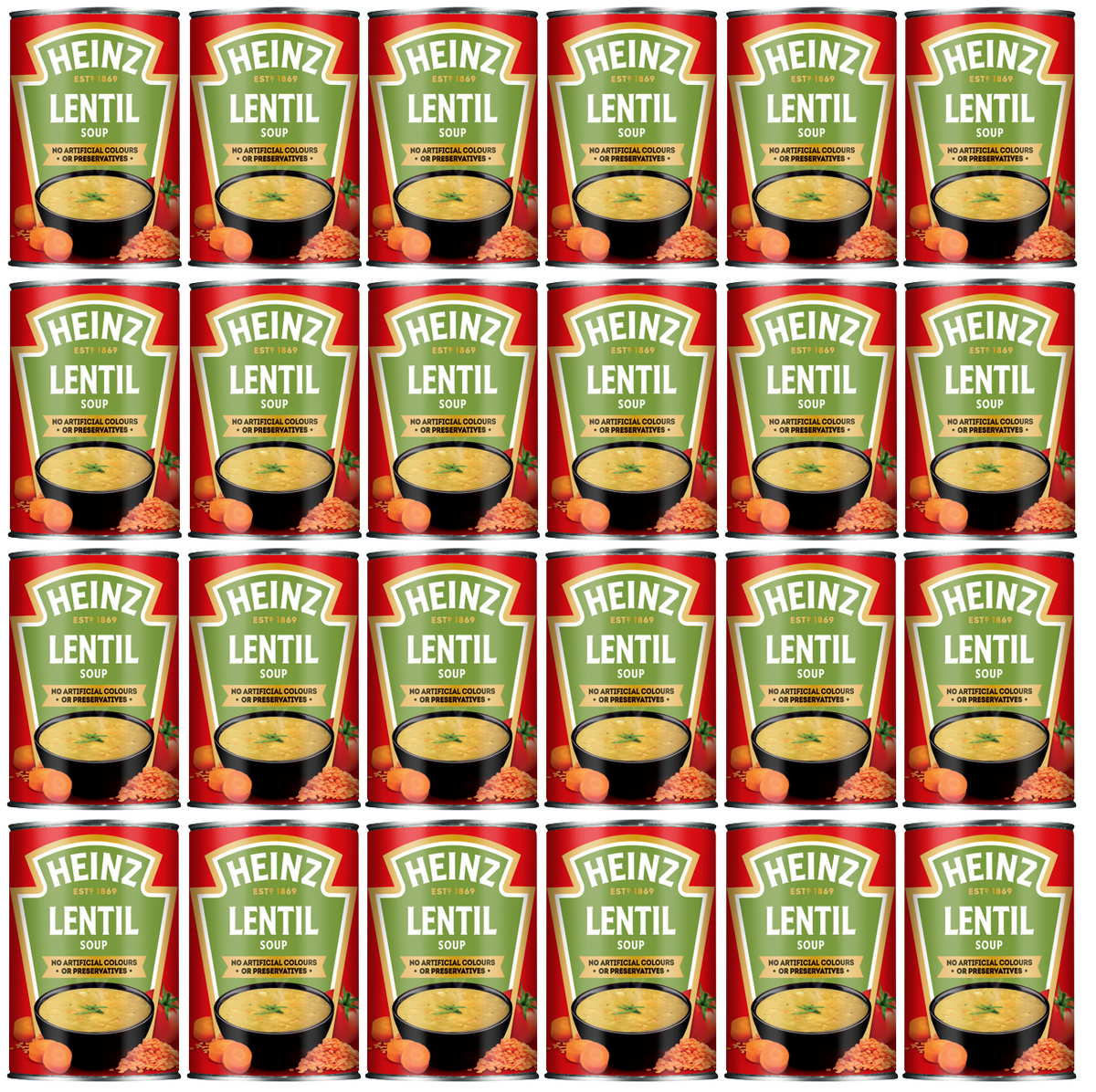 24 x Heinz Soups Lentil 400G