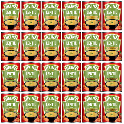 24 x Heinz Soups Lentil 400G