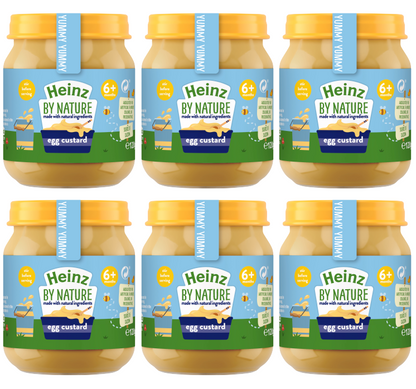 6 x Heinz Baby Egg Custard 120G