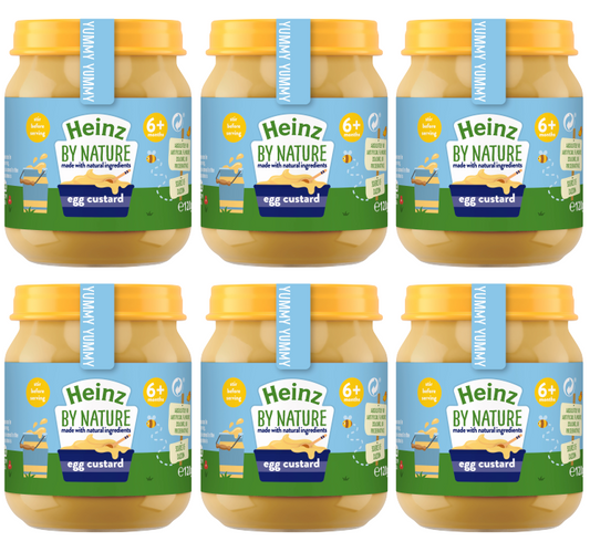 6 x Heinz Baby Egg Custard 120G