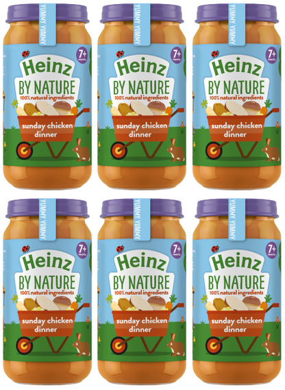 6 x Heinz Baby Sunday Chicken Dinner 200Gm