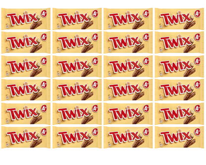 24 x Twix Snacksize 4Pk 160Gm