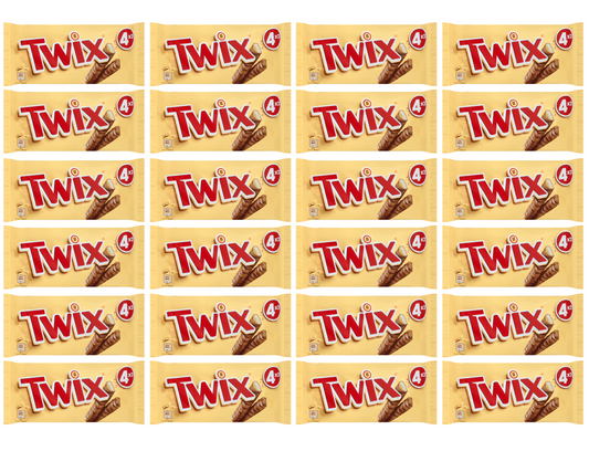 24 x Twix Snacksize 4Pk 160Gm