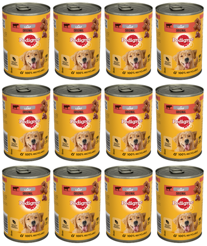 12 x Pedigree Original Loaf 400Gm