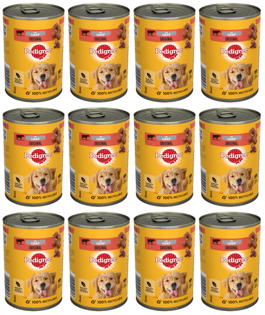 12 x Pedigree Original Loaf 400Gm
