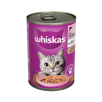 12 x Whiskas Cat Salmon & Jelly  - 400Gm