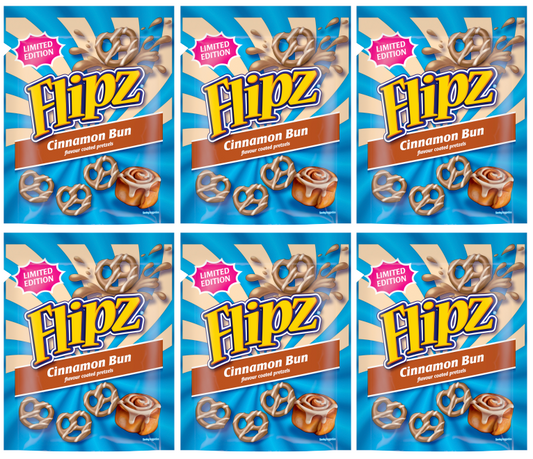 6 x Flipz Cinnamon Bun - 90GM
