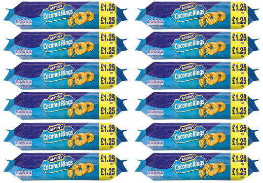12 x Mcvities Coconut Rings - 300GM