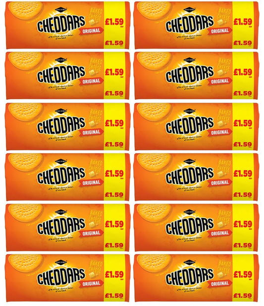 12 x Jacobs Cheddars - 150GM
