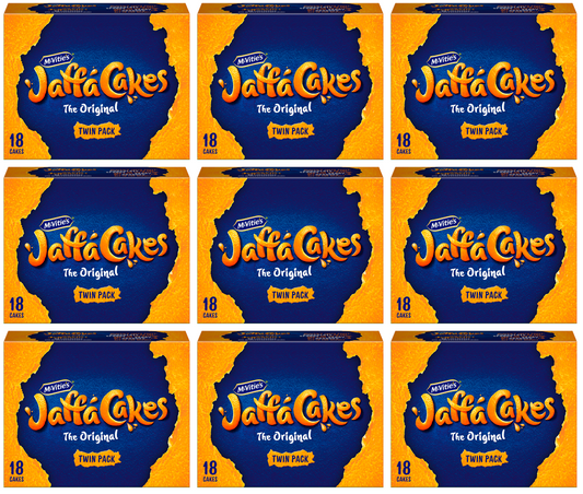 9 x Mcvities Jaffa Cakes Twinpack 2X9Pk