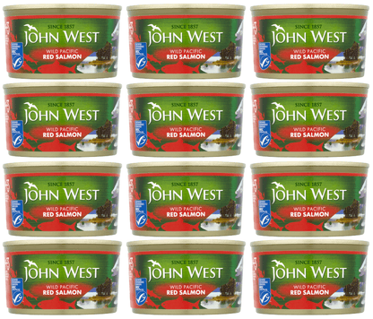 12 x John West Red Salmon - 213 Gr