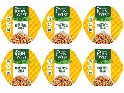 6 x John West Tuna Lunch On The Go French 220G.