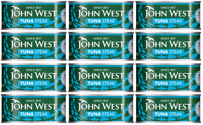 12 x John West Tuna Steak In Brine 160G