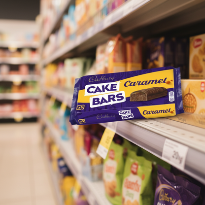 12 x Cadbury Caramel Cake Bar 5Pk - 5