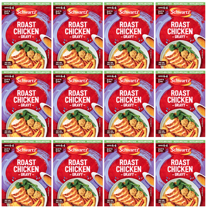 12 x Schwartz Roast Chicken Gravy Sachet 26G