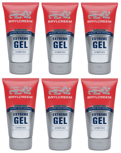6 x Brylcreem Gel Extreme 150Ml