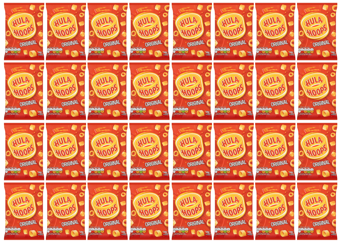 32 x Hula Hoops Original 34Gm