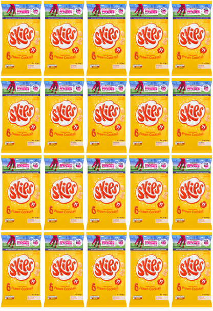20 x Kp Skips Prawn Cocktail 6Pk - 6X13.1Gm