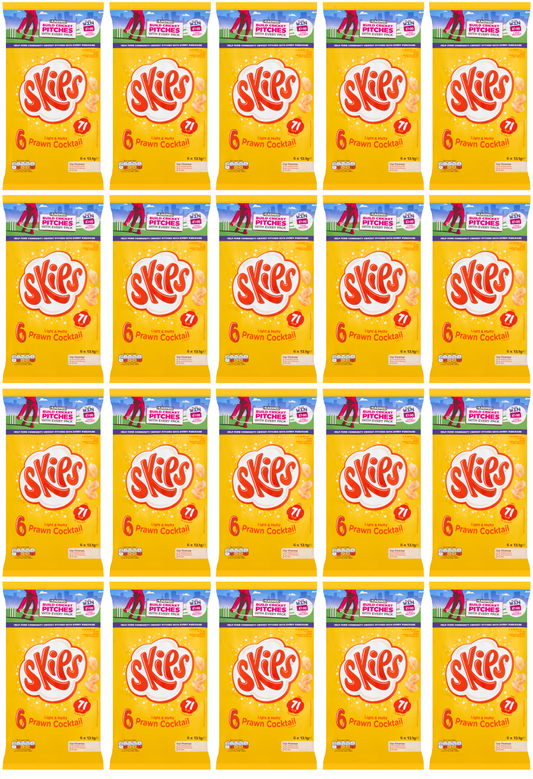 20 x Kp Skips Prawn Cocktail 6Pk - 6X13.1Gm