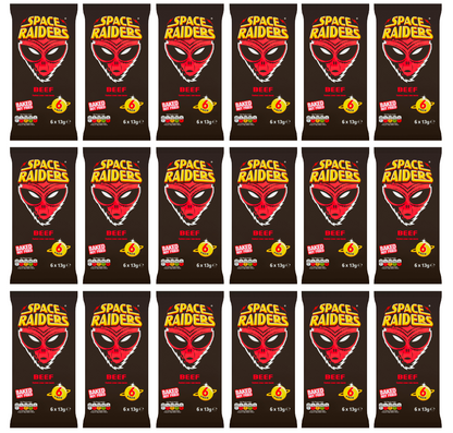 18 x Kp Space Raiders Beef 6Pk 6X13Gm