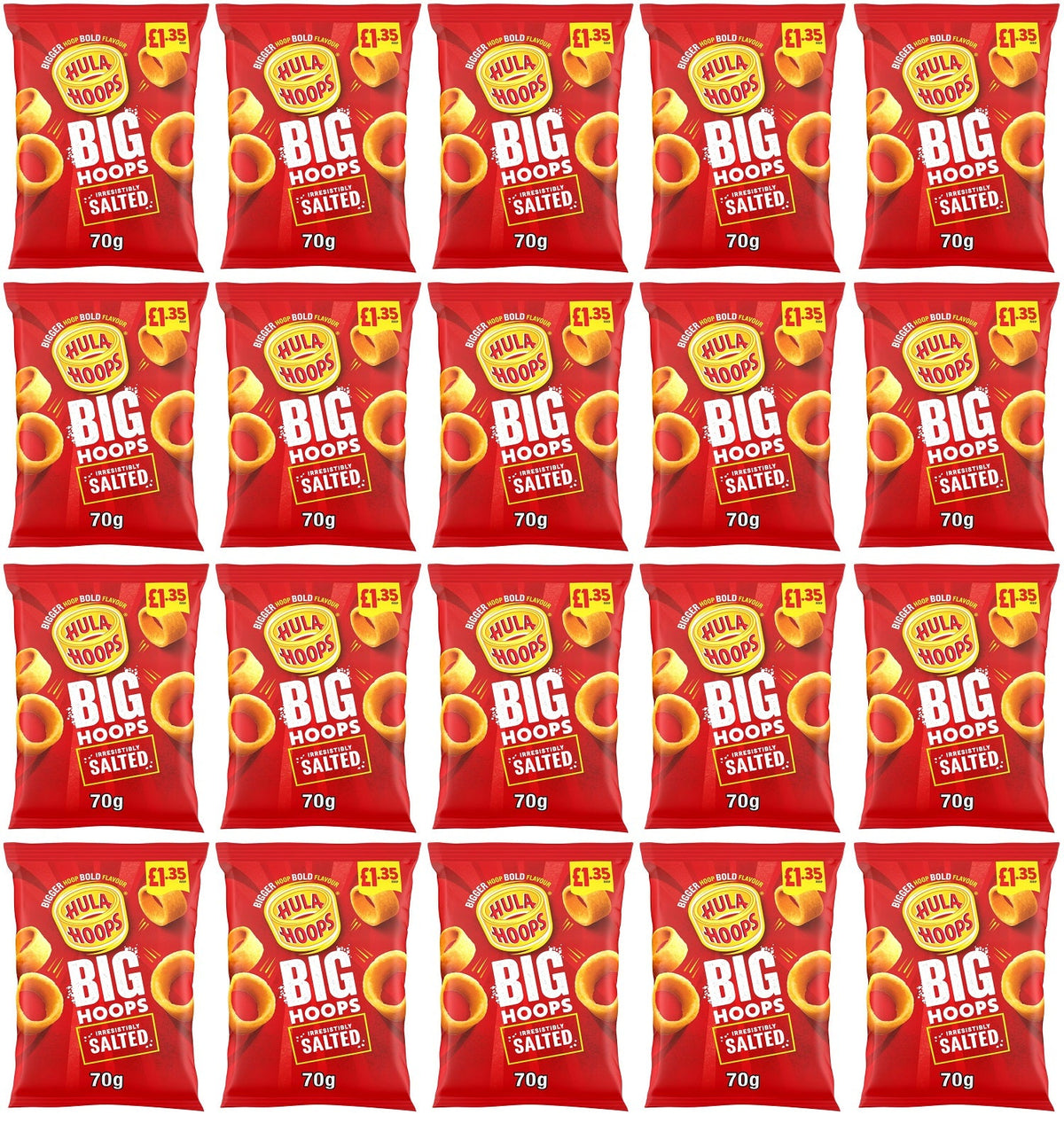 20 x Kp Big Hoops Salted - 70GM