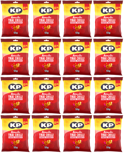 16 x Kp Aromatic Thai Chilli Peanuts - 65GM