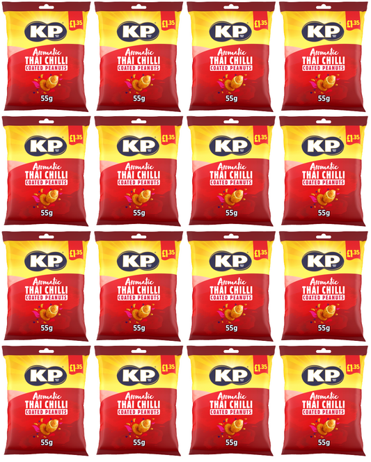 16 x Kp Aromatic Thai Chilli Peanuts - 65GM