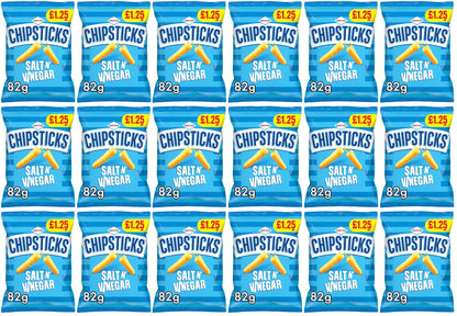 18 x Smiths Chipsticks Salt & Vinegar - 82GM