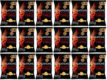 18 x Sensations Thai Sweet Chilli - 65GM