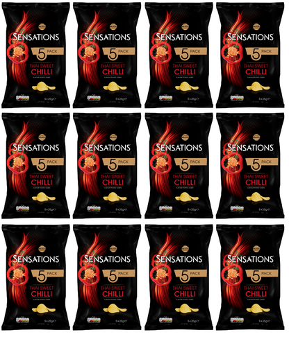 12 x Sensations Thai Sweet Chilli 5 Pack - 5X25GM