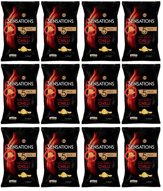 12 x Sensations Thai Sweet Chilli 5 Pack - 5X25GM