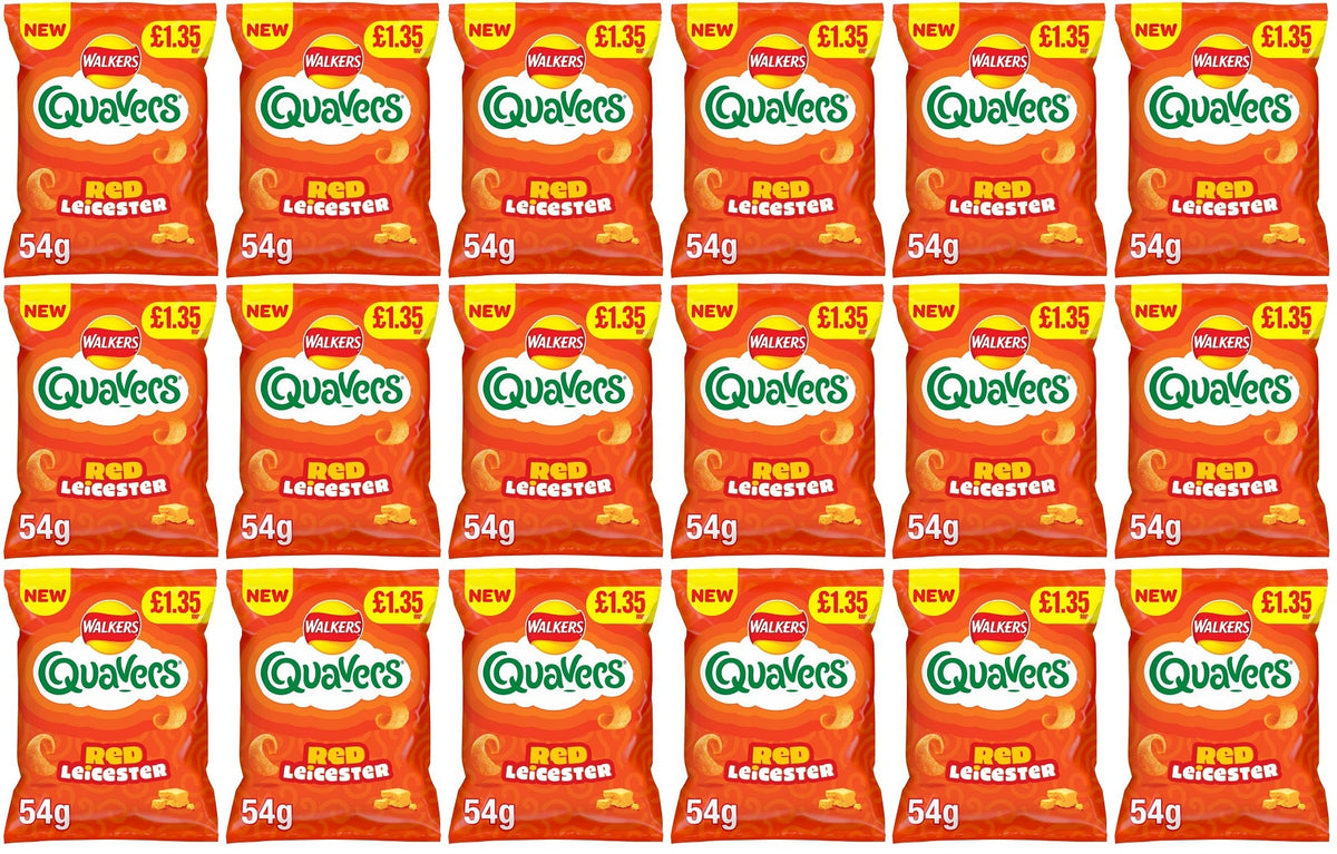 18 x Quavers Red Leicester - 54GM