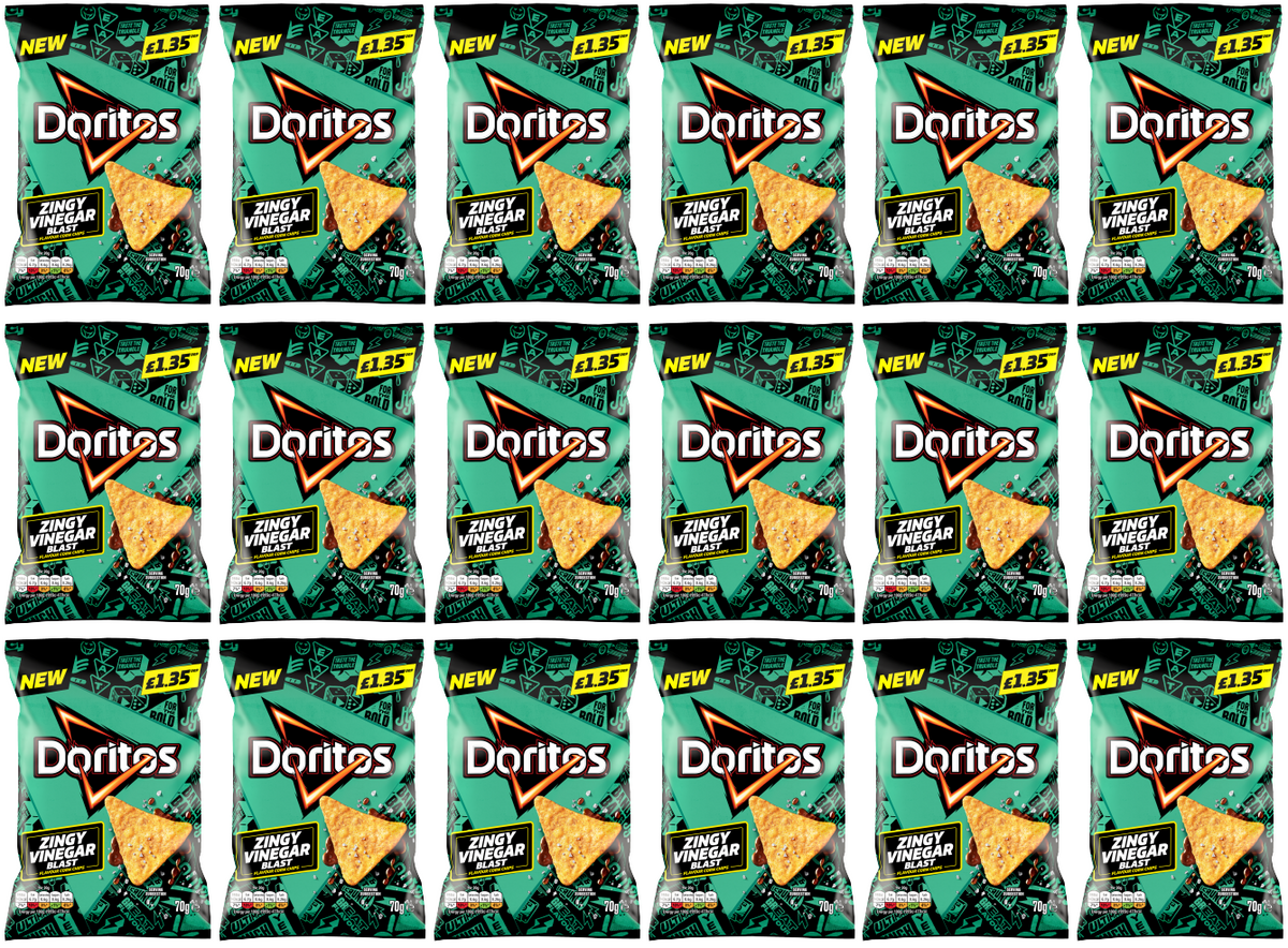 18 x Doritos Salt & Vinegar - 70GM