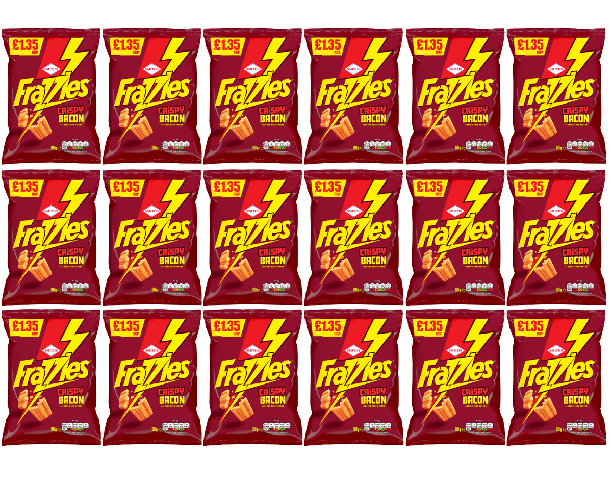 18 x Smiths Frazzles Bacon - 90GM
