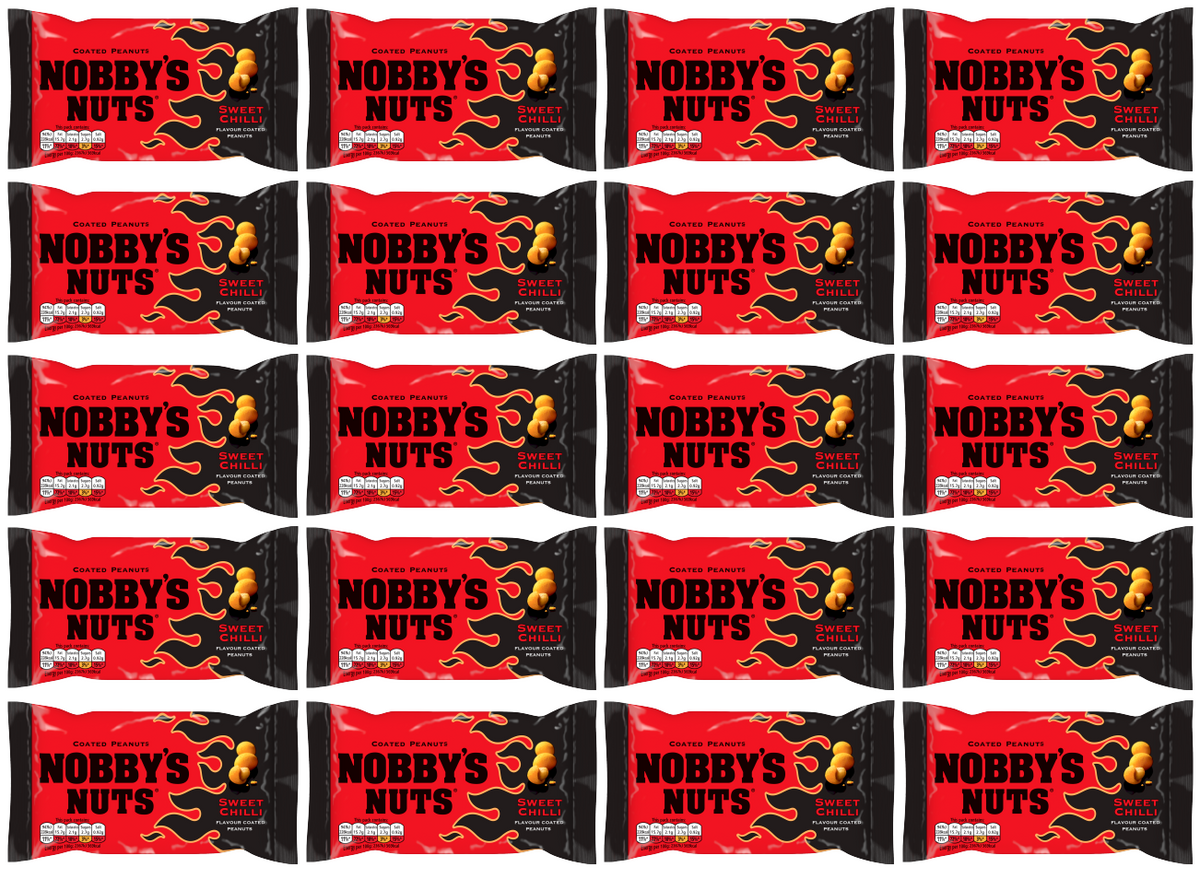 20 x Nobbys Nuts Sweet Chilli 40Gm
