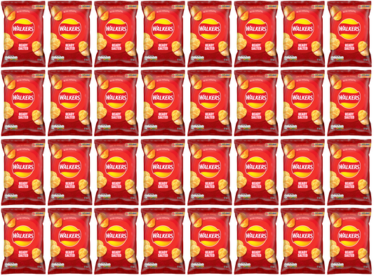 32 x Walkers Ready Salted 32.5Gm
