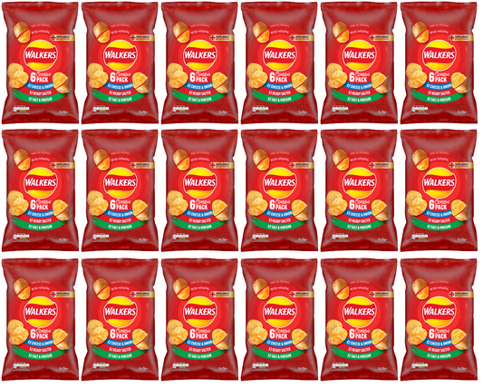 18 x Walkers Variety 6Pk 6X25Gm