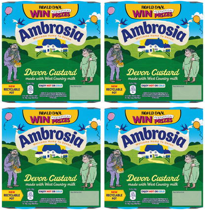 4 x Ambrosia Custard Pots 4-Pack - 120GM