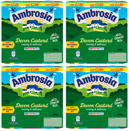 4 x Ambrosia Custard Pots 4-pack - 125GM