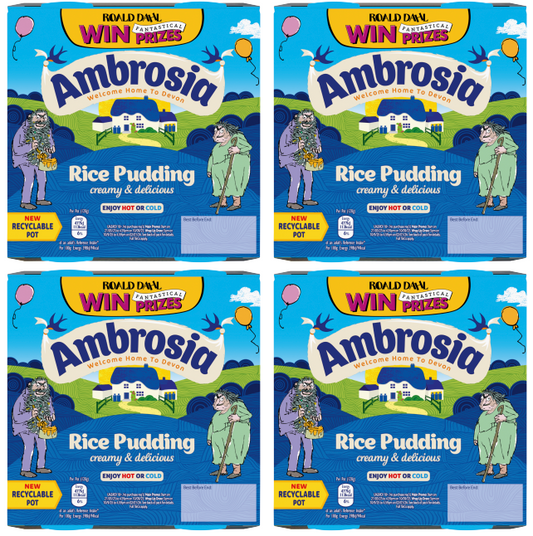 4 x Ambrosia Creamed Rice Pots 4-pack - 120GM