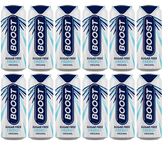 12 x Boost Energy Sugar Free Can - 500ML