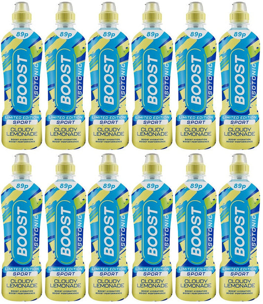 12 x Boost Sport Cloudy Lemonade - 500ML