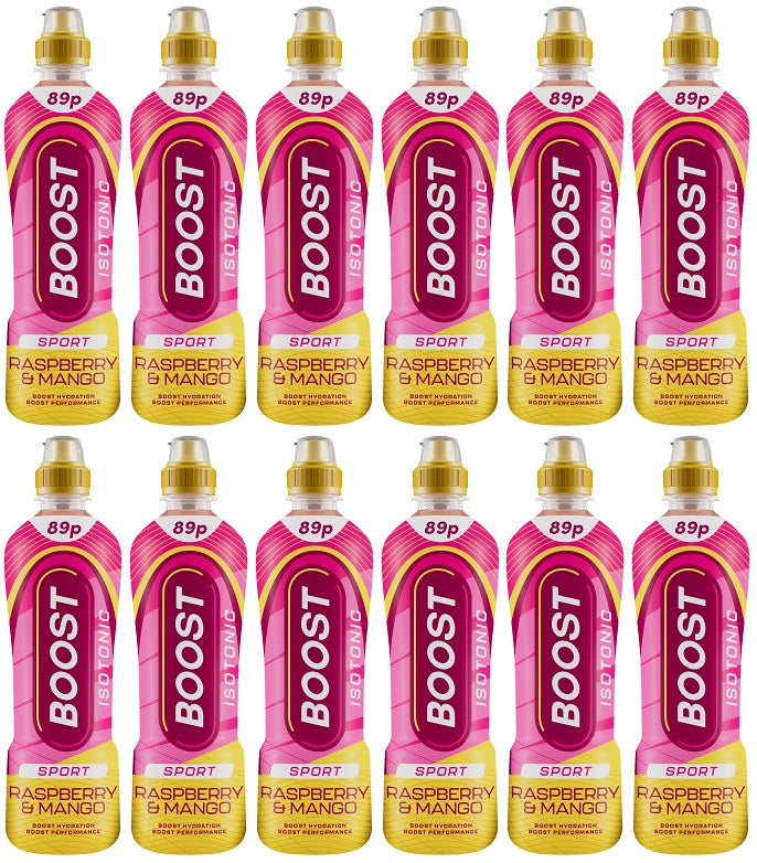 12 x Boost Sport Raspberry & Mango - 500ML
