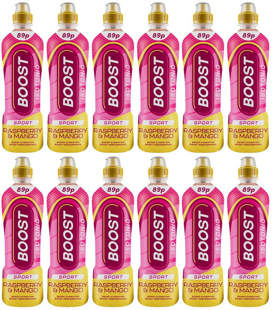 12 x Boost Sport Raspberry & Mango - 500ML