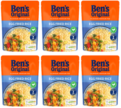 6 x Bens Original Egg Fried Microwave Rice 250G