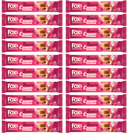 20 x Fox Jam & Cream Sandwich 150Gm