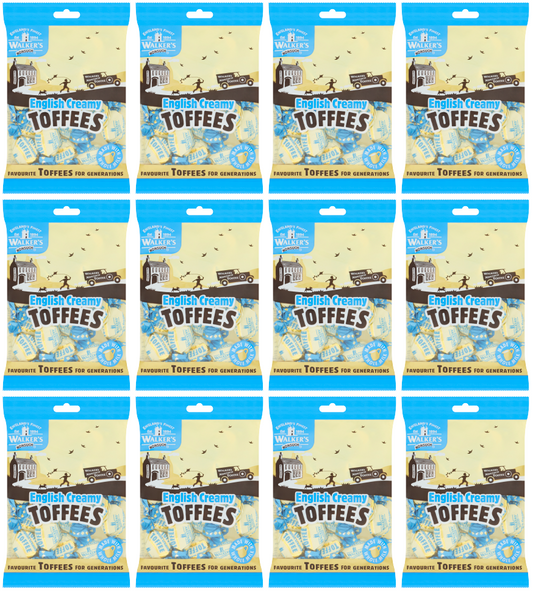 12 x Walkers English Creamy Toffees 150Gm