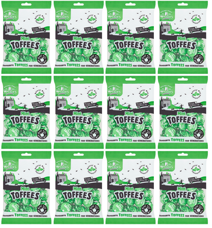 12 x Walkers Mint Toffees 150Gm