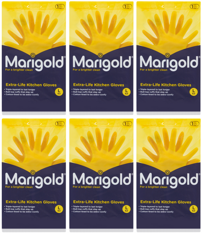 6 x Marigold Gloves Large